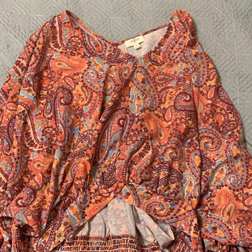 Colorful flowy shirt